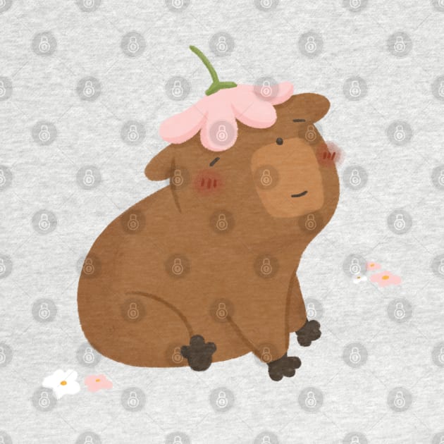 Capybara Flower by laiberry